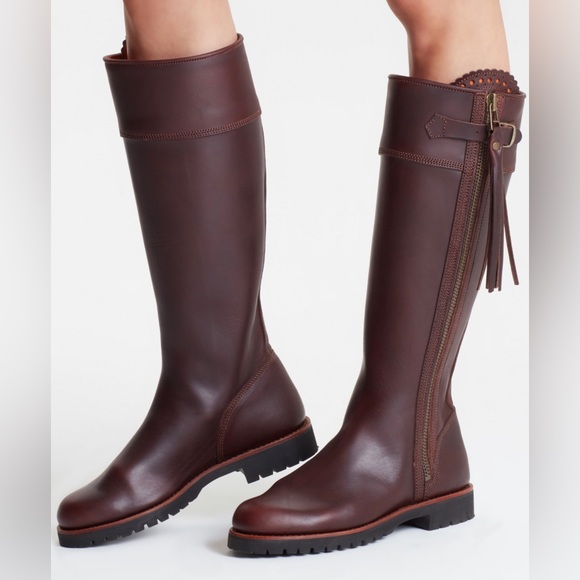 Penelope Chilvers Shoes - Penelope Chilvers Standard Tassel Boot - Conker 38.5 (seen on Kate Middleton)